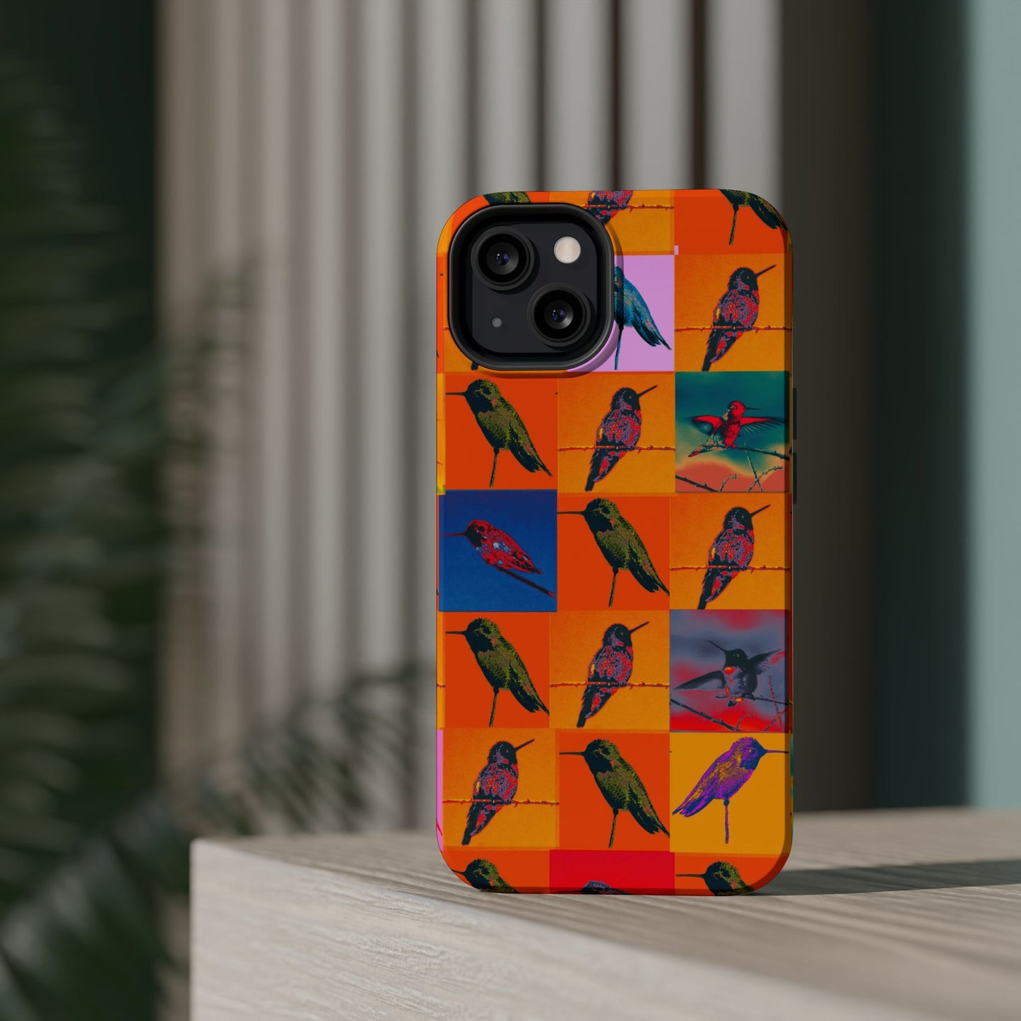 Magnetic iPhone Case - Hummingbird Collage