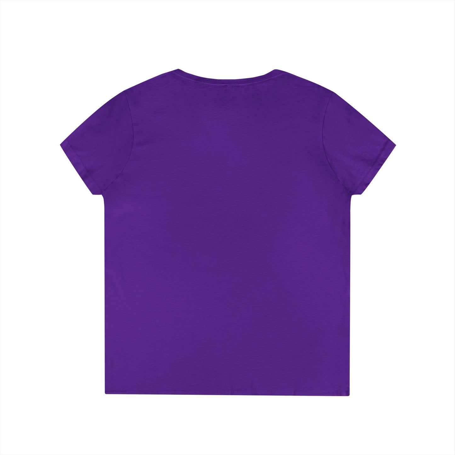 Ladies' V-Neck T-Shirt _ Cracked Batik Mandala