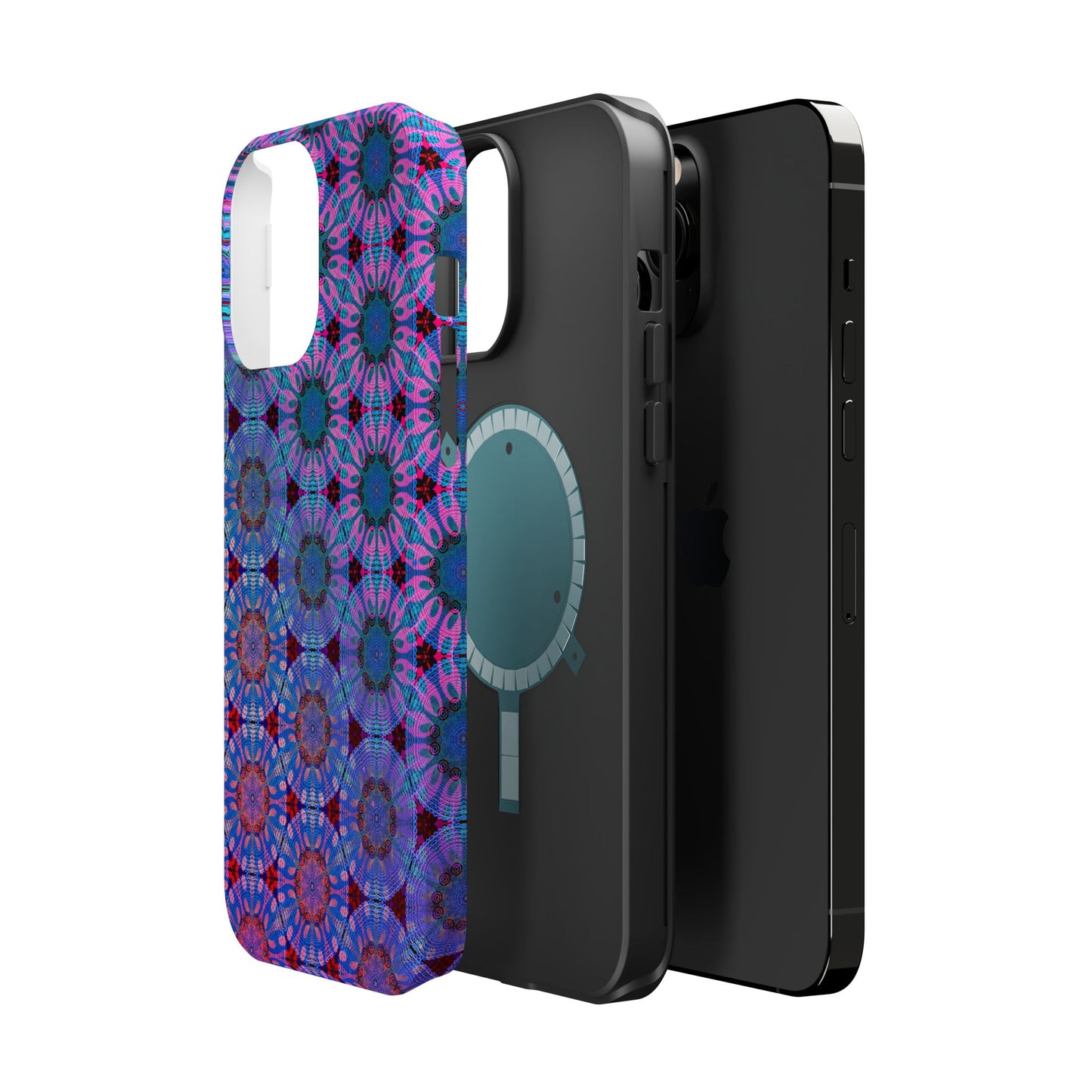 Magnetic iPhone Case - Psychedelic Purple Tapa