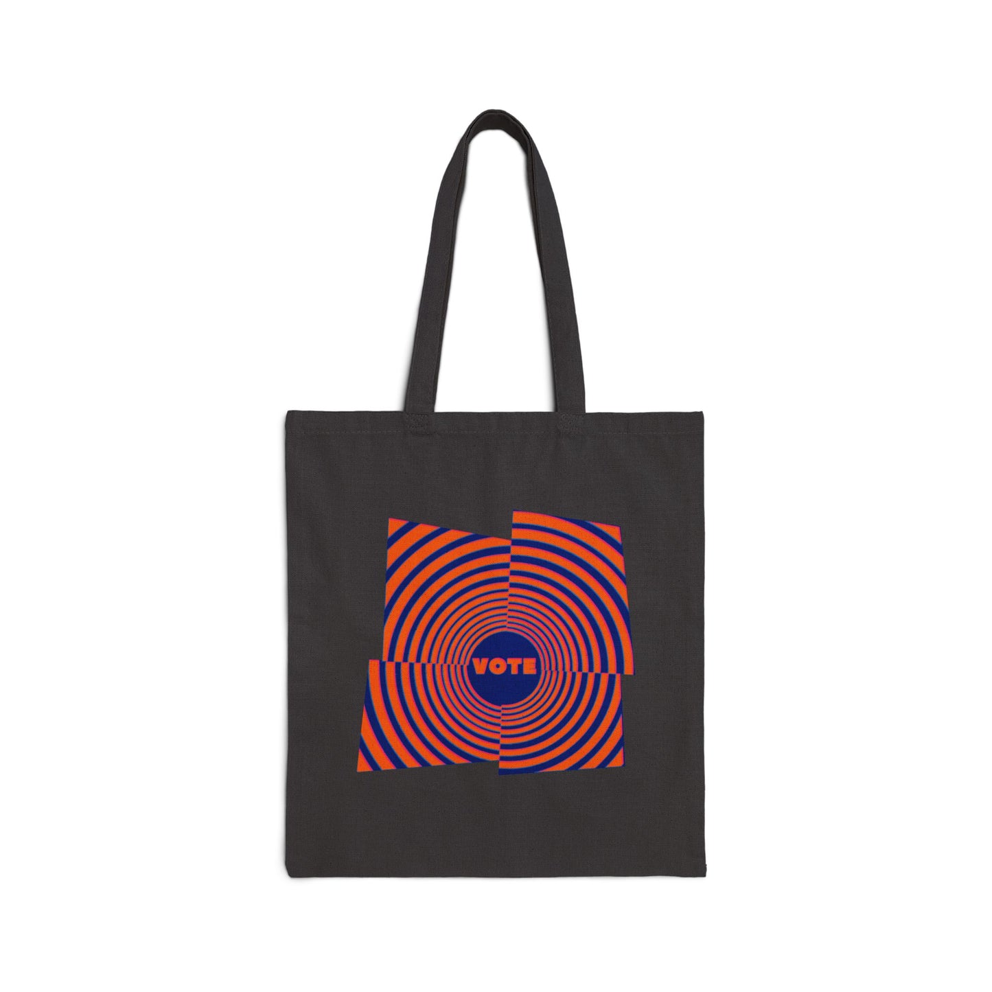 Cotton Canvas Tote Bag - Psychedelic Vote