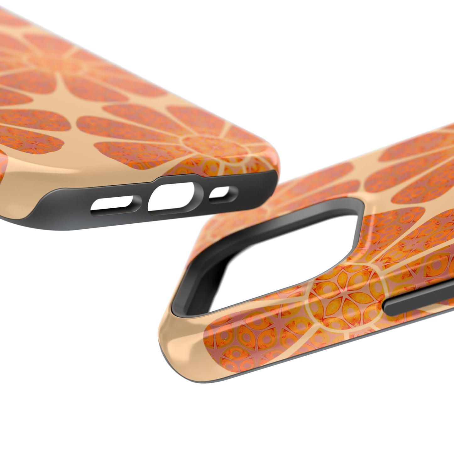 Magnetic iPhone Case - Batik Eyes Flower Pattern