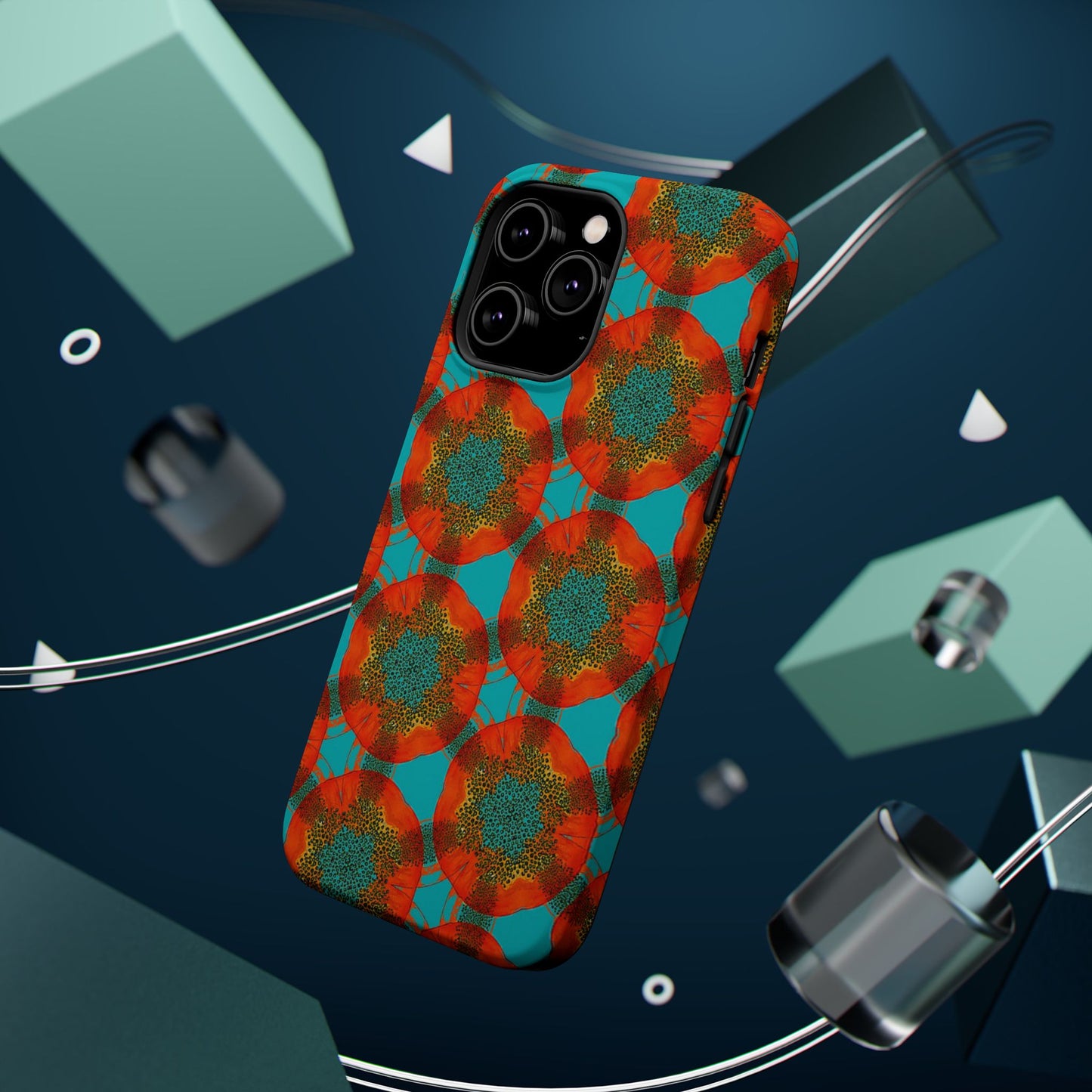 Magnetic iPhone Case - Papaya Water Color
