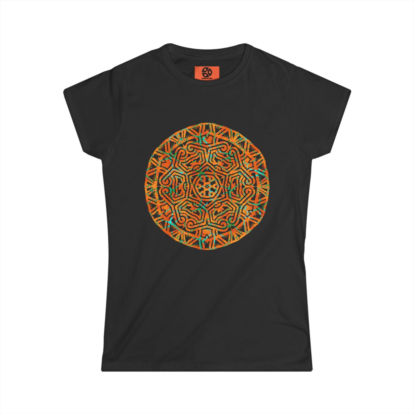 Women's Softstyle Tee - Cracked Mandala