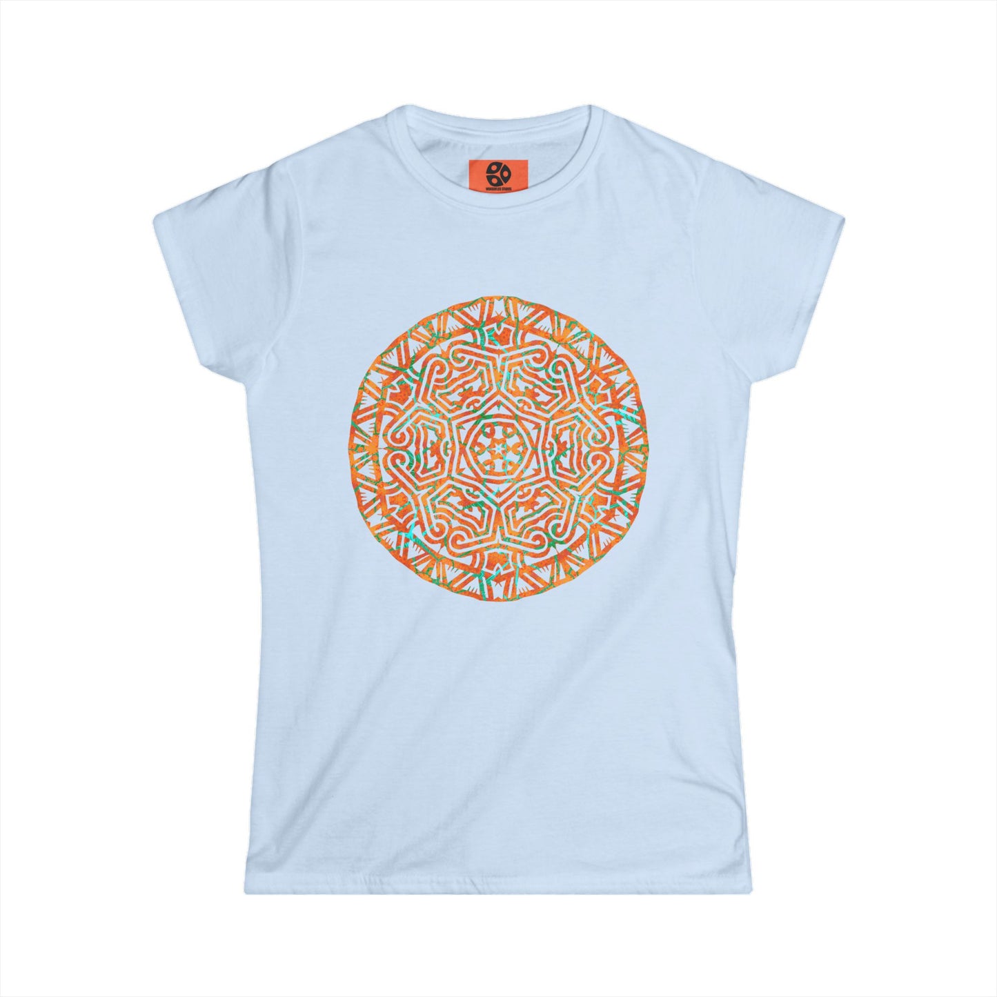 Women's Softstyle Tee - Cracked Mandala