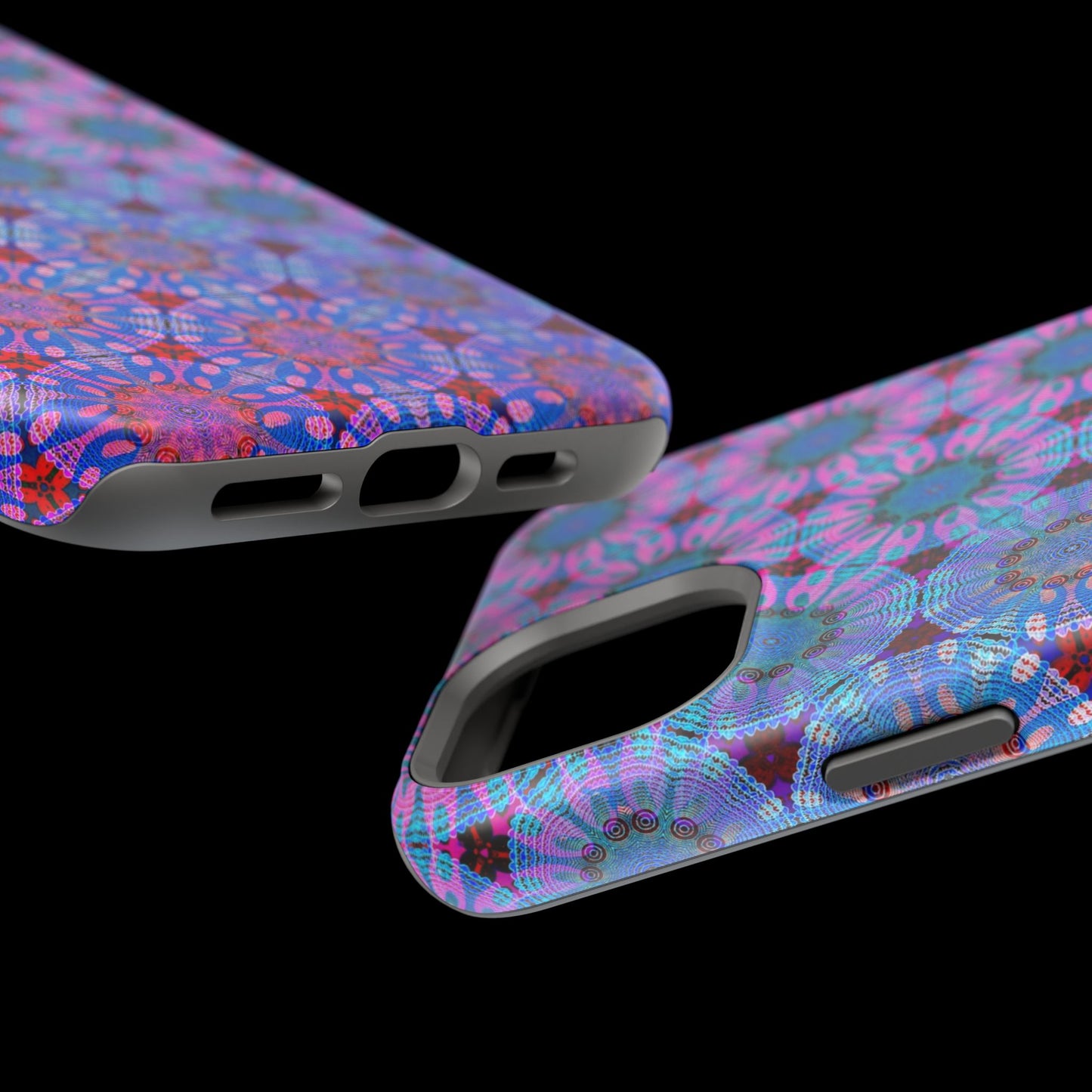 Magnetic iPhone Case - Psychedelic Purple Tapa