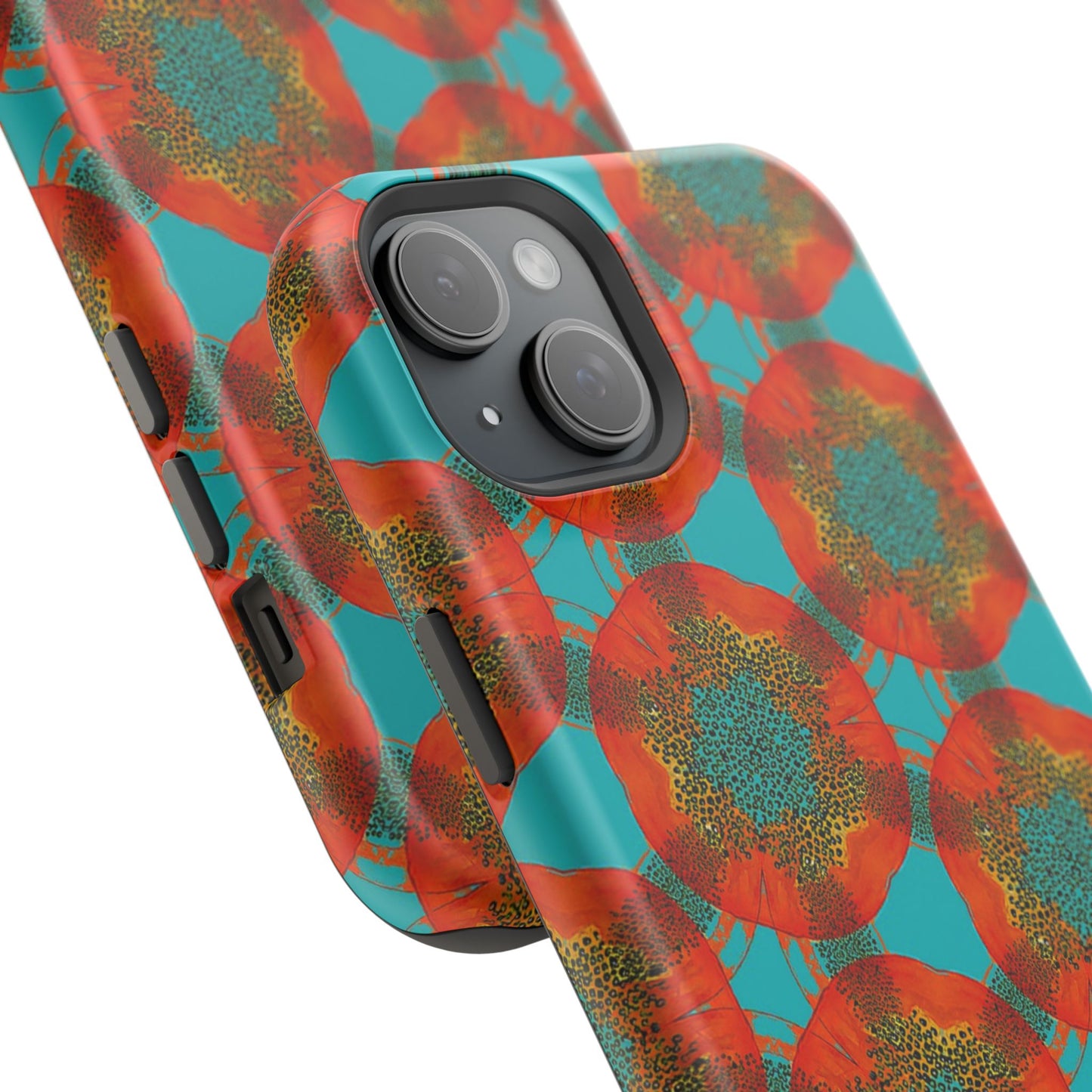 Magnetic iPhone Case - Papaya Water Color
