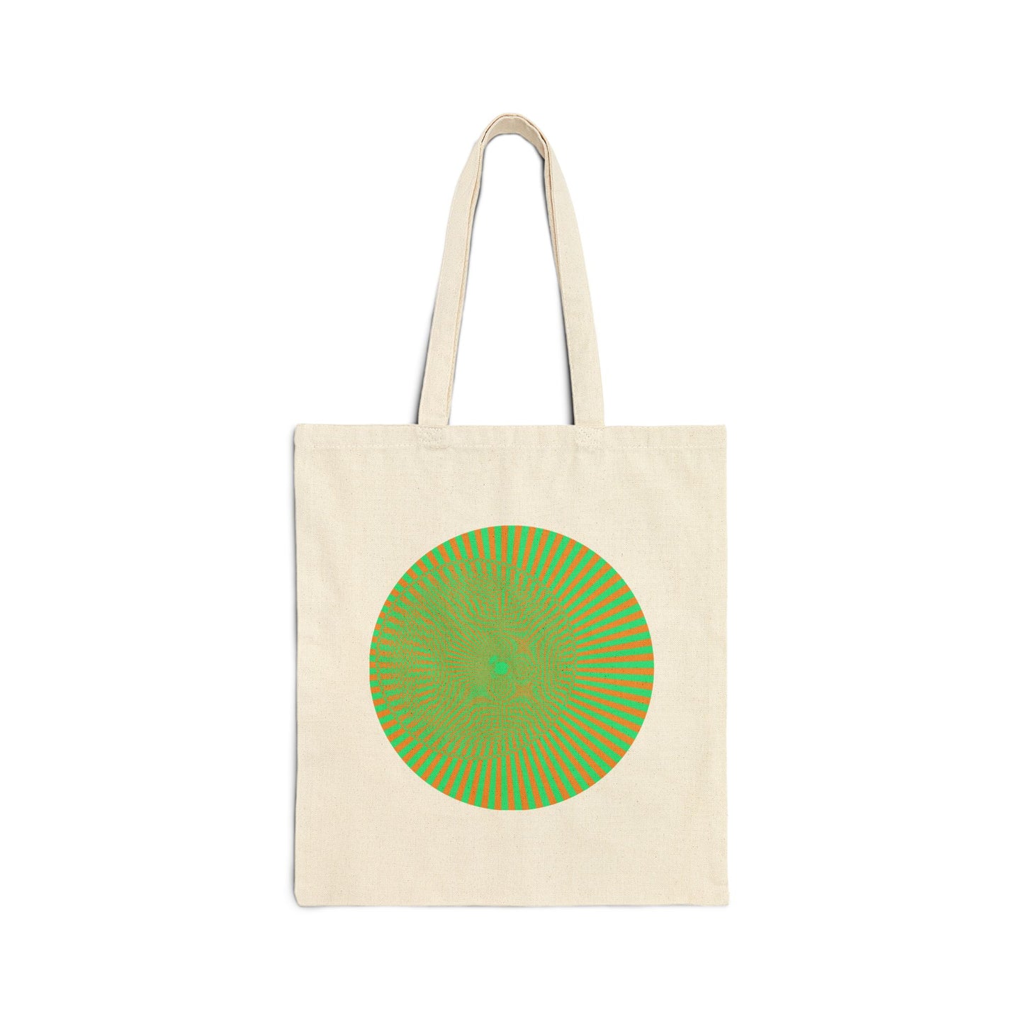 Cotton Canvas Tote Bag - Psychedelic Sun Eye