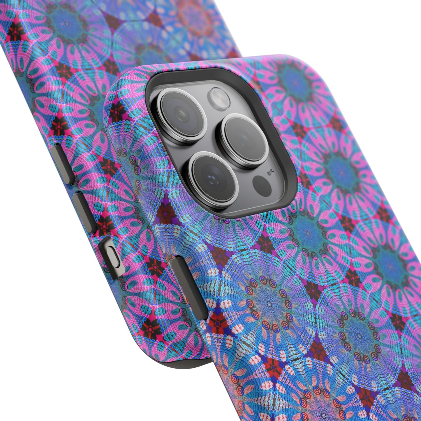 Magnetic iPhone Case - Psychedelic Purple Tapa