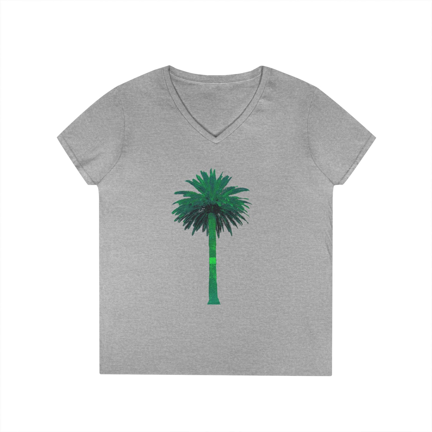 Ladies' V-Neck T-Shirt - Big Palm