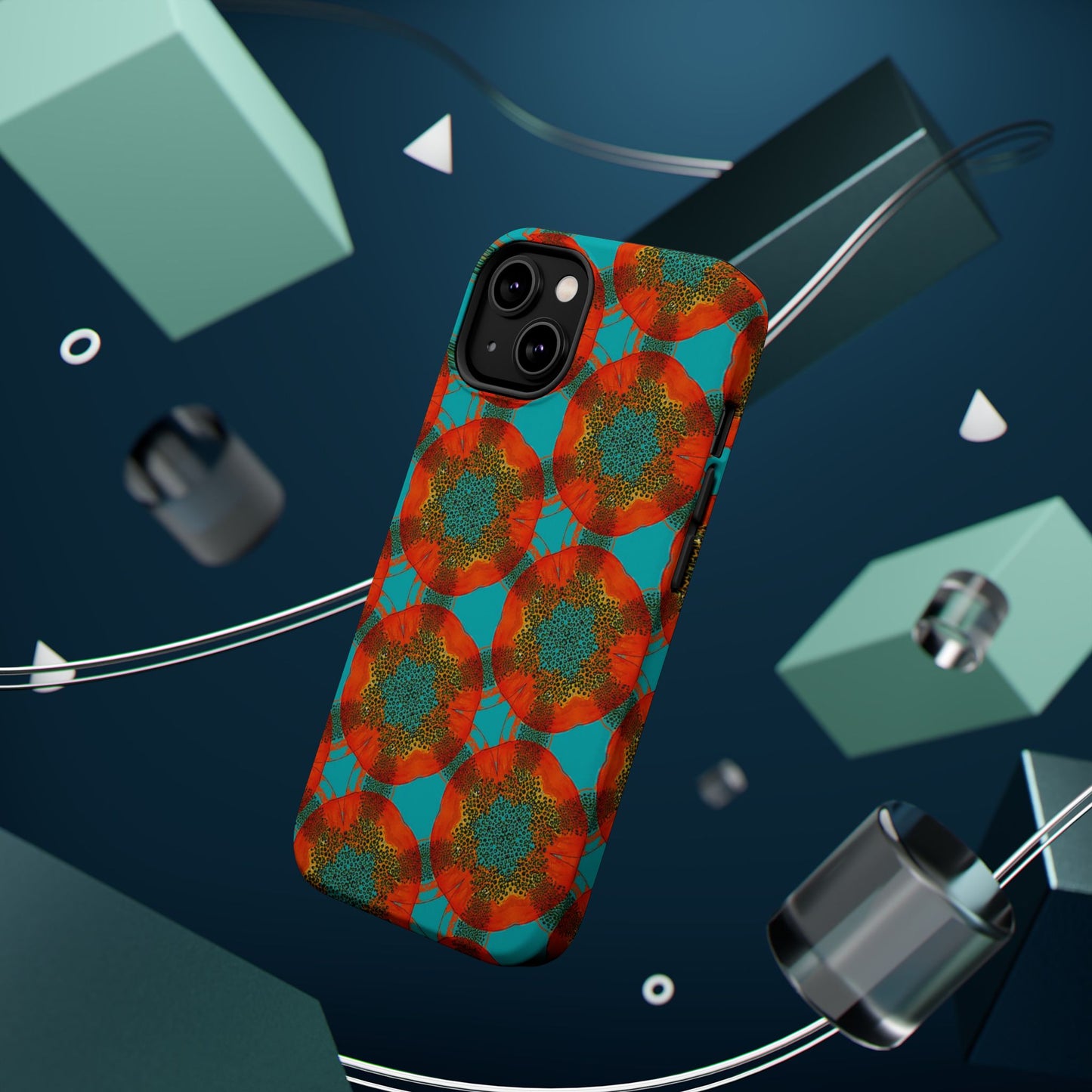 Magnetic iPhone Case - Papaya Water Color