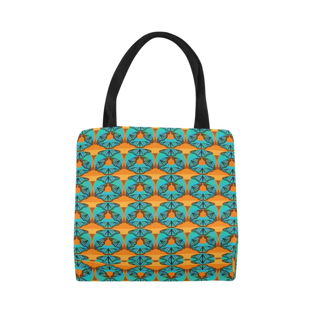 Premium All Print Canvas Tote Bag - Blue Butterfly Donut