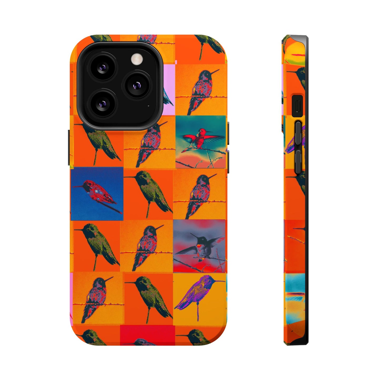 Magnetic iPhone Case - Hummingbird Collage