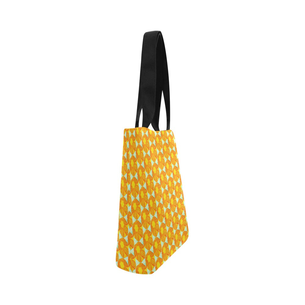 Premium All Print Canvas Tote Bag - Papaya Sunflower