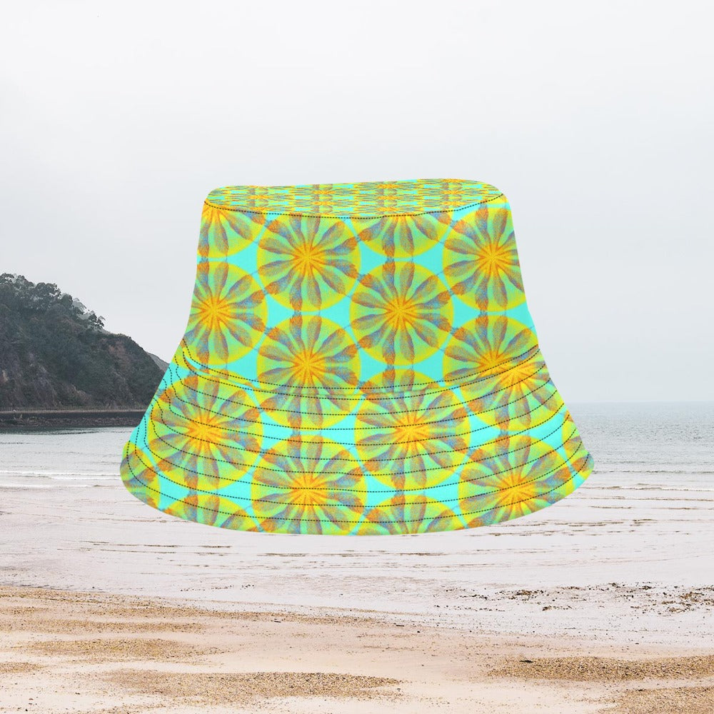 Women's All Over Print Bucket Hat - Iyasare Leaf