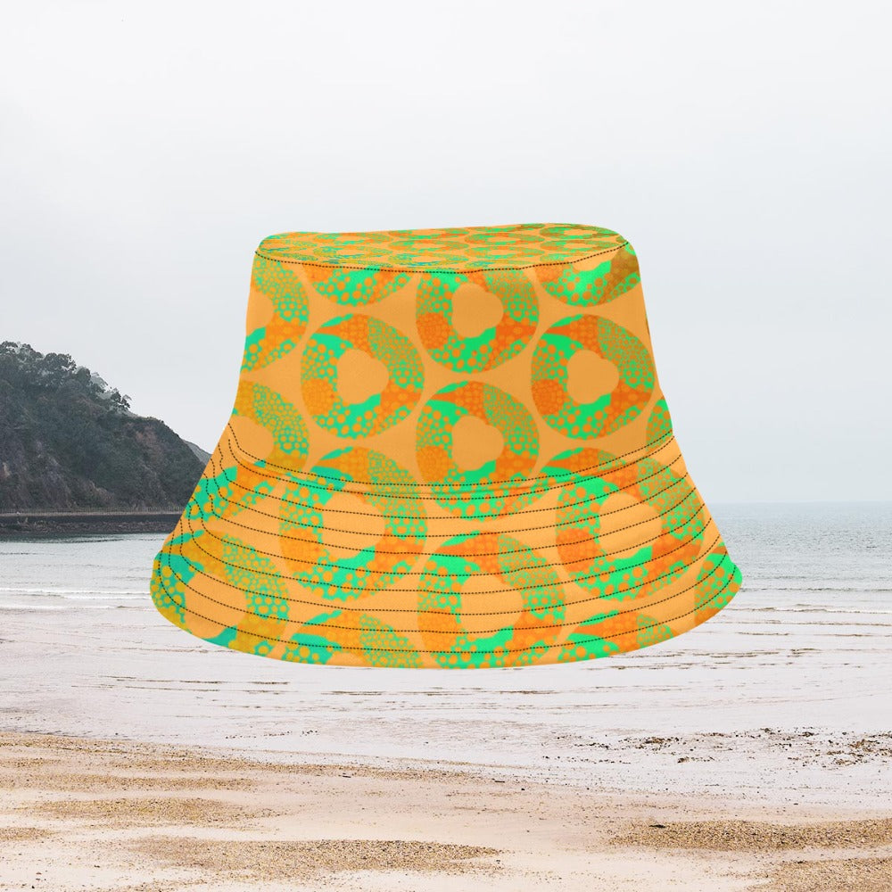 Women's All Over Print Bucket Hat - Psychedelic Donut Squeeze