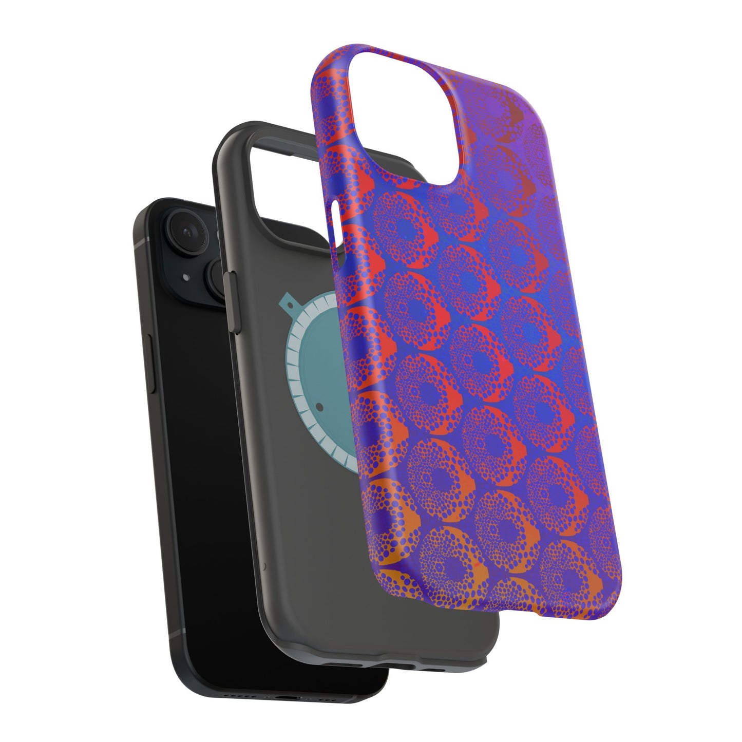 Magnetic iPhone Case - Purple Psychedelic Donut