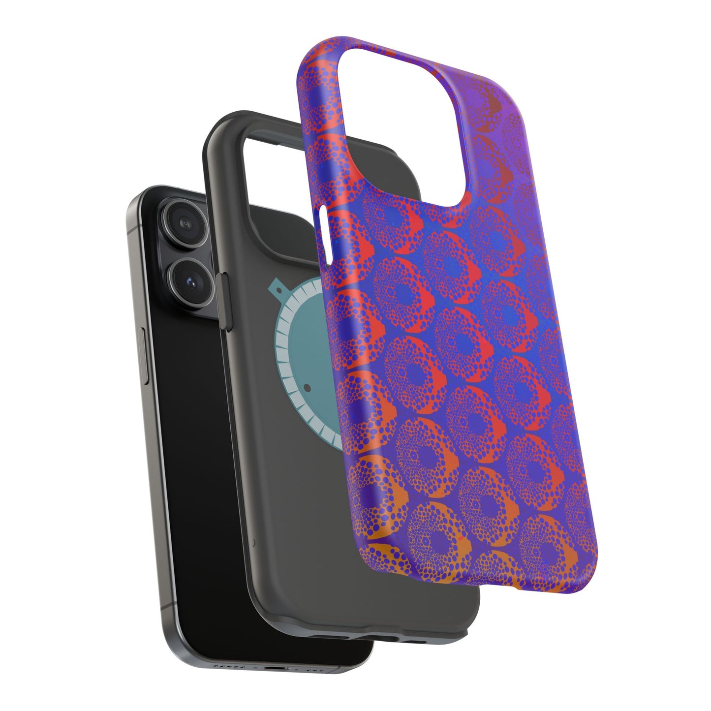 Magnetic iPhone Case - Purple Psychedelic Donut