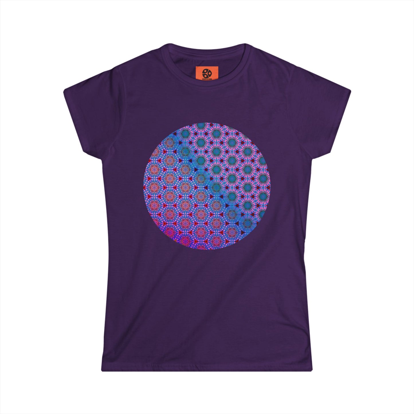 Women's Softstyle Tee - Purple Psychedelic Tapa