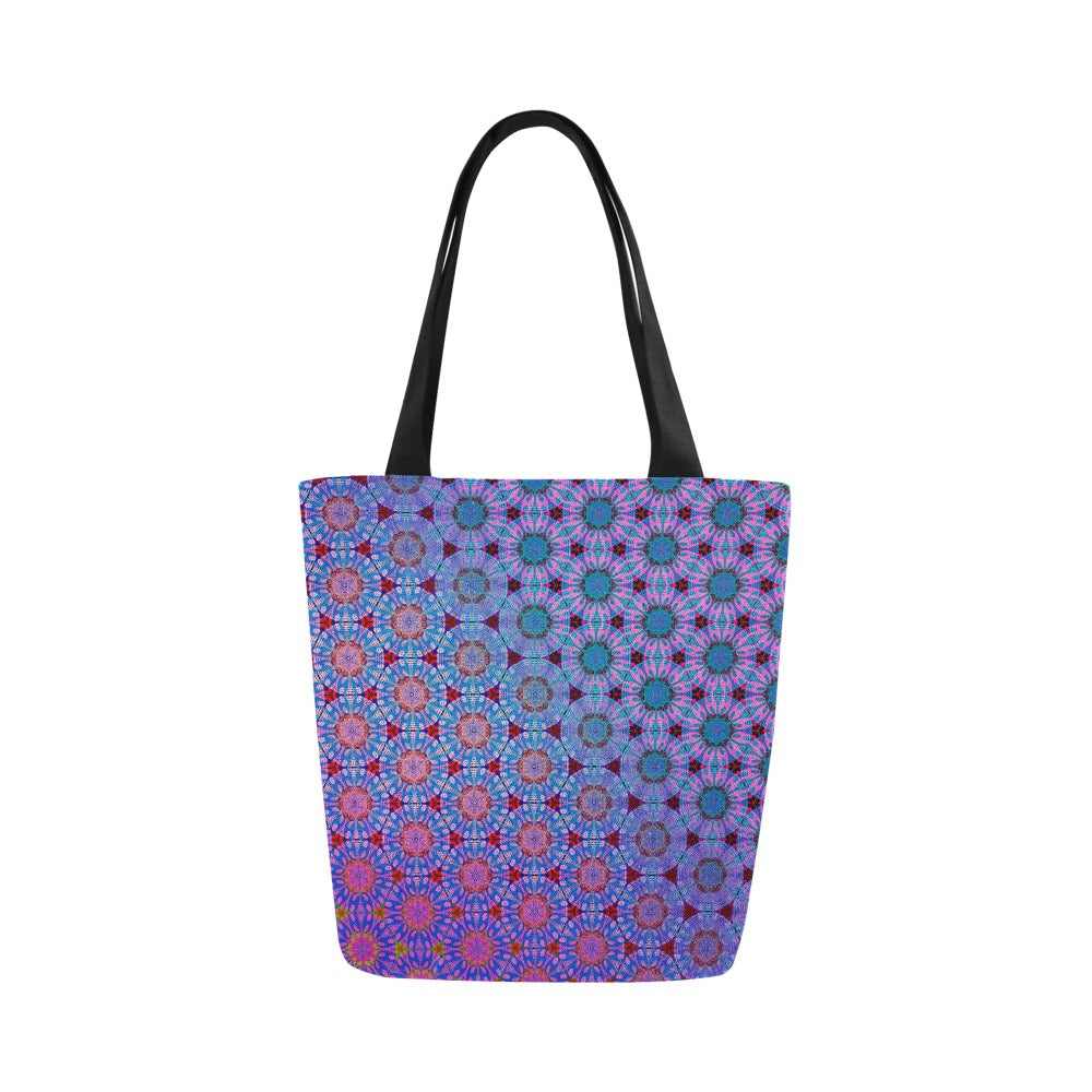 Premium All Print Canvas Tote Bag - Purple Psychedelic Tapa