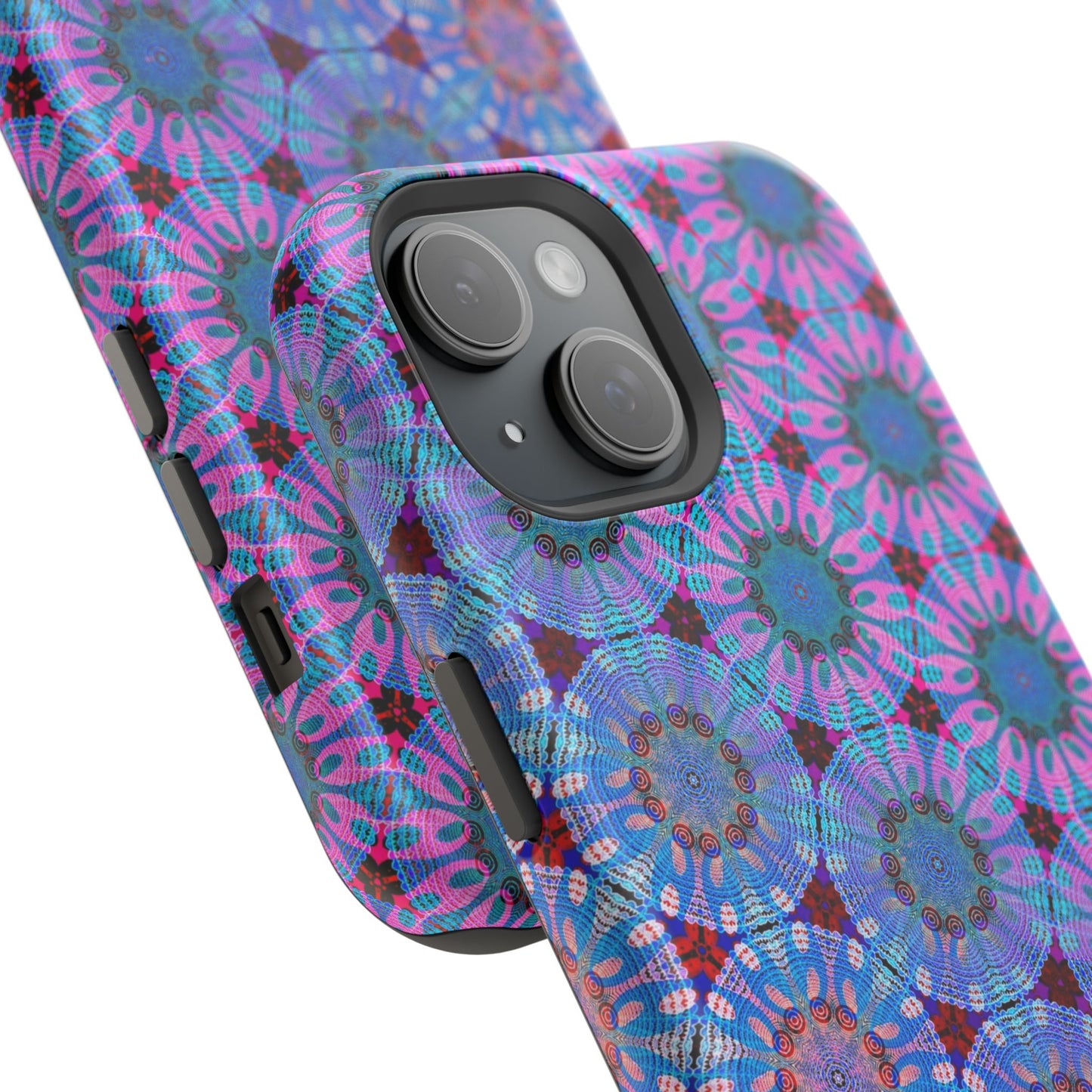 Magnetic iPhone Case - Psychedelic Purple Tapa