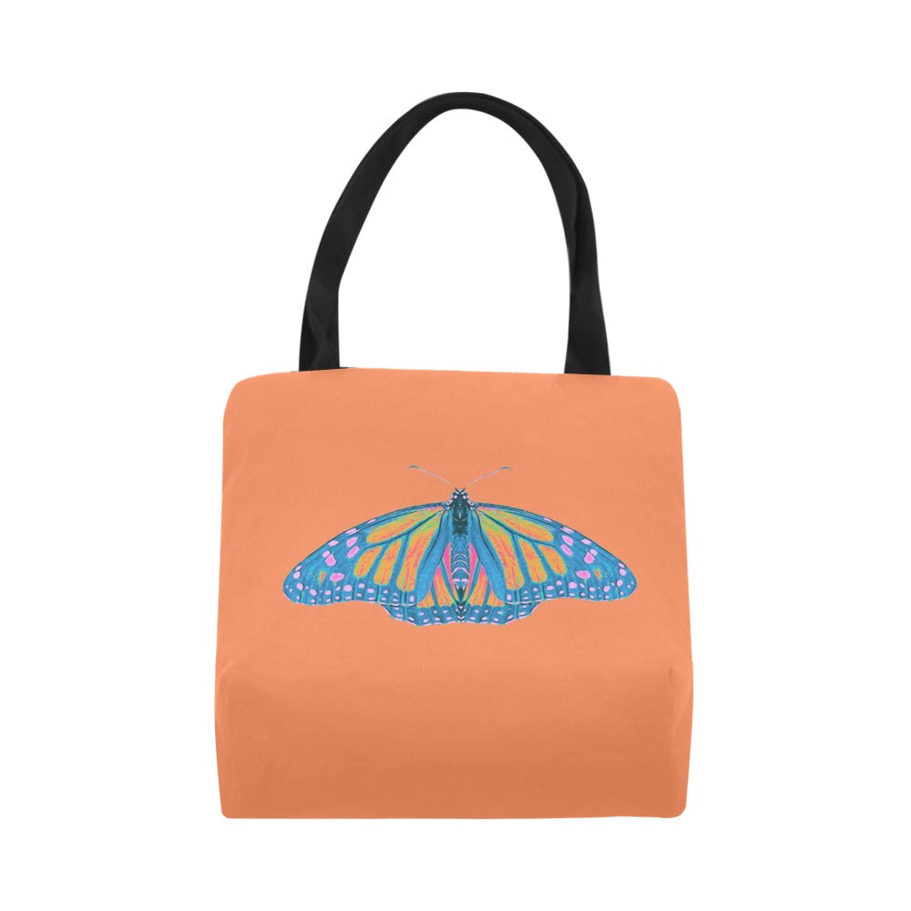 Canvas Tote Bag All Over Print - Thermal Monarch Butterfly