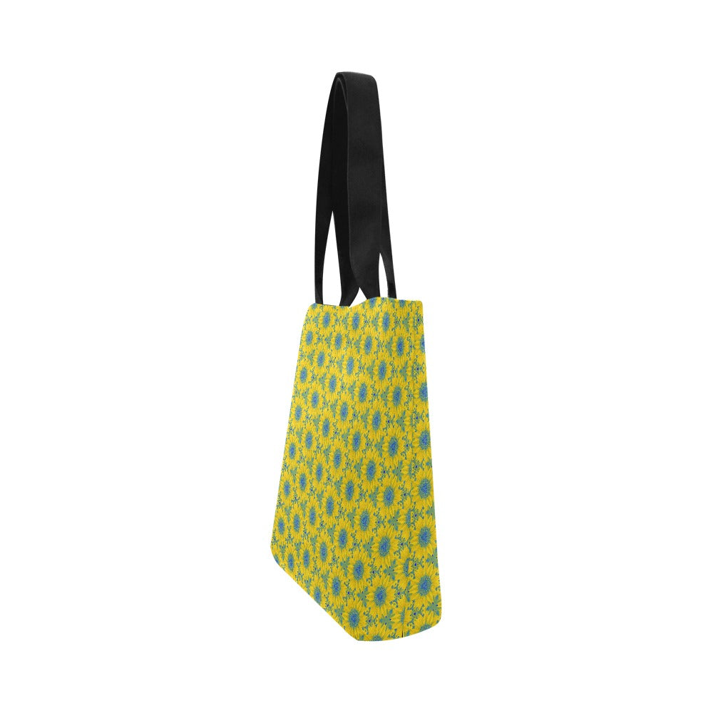 Premium All Print Canvas Tote Bag - Vermont Sunflower