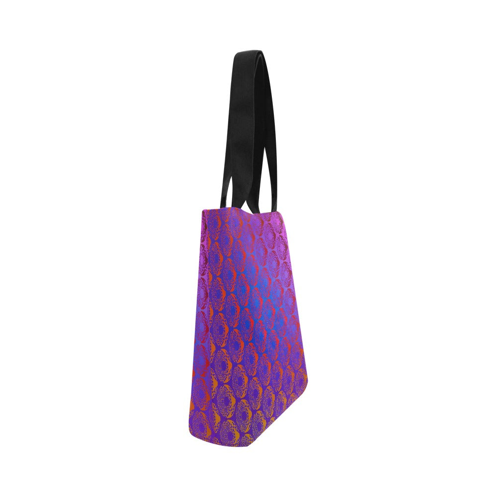Premium All Print Canvas Tote Bag - Psychedelic Purple Donut