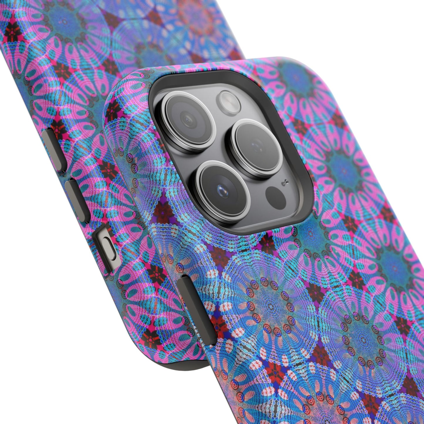 Magnetic iPhone Case - Psychedelic Purple Tapa