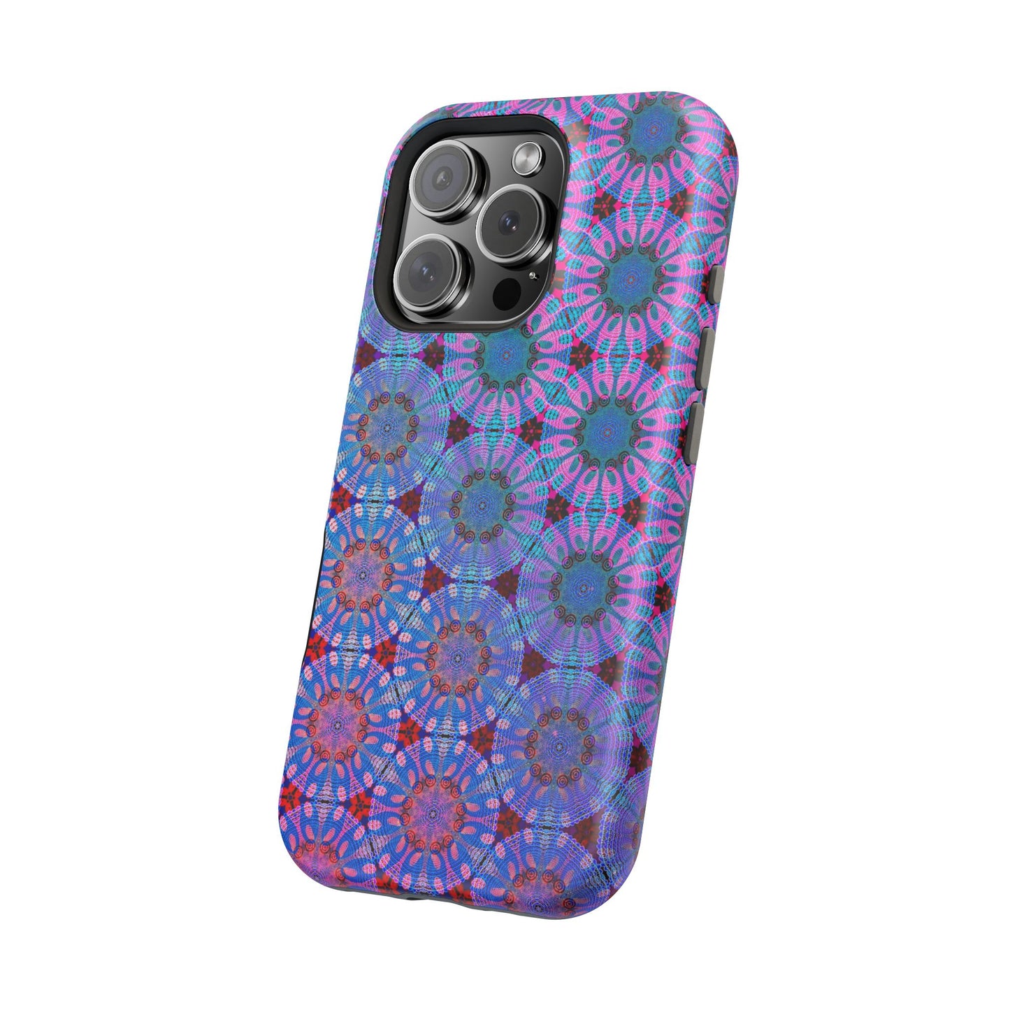 Magnetic iPhone Case - Psychedelic Purple Tapa