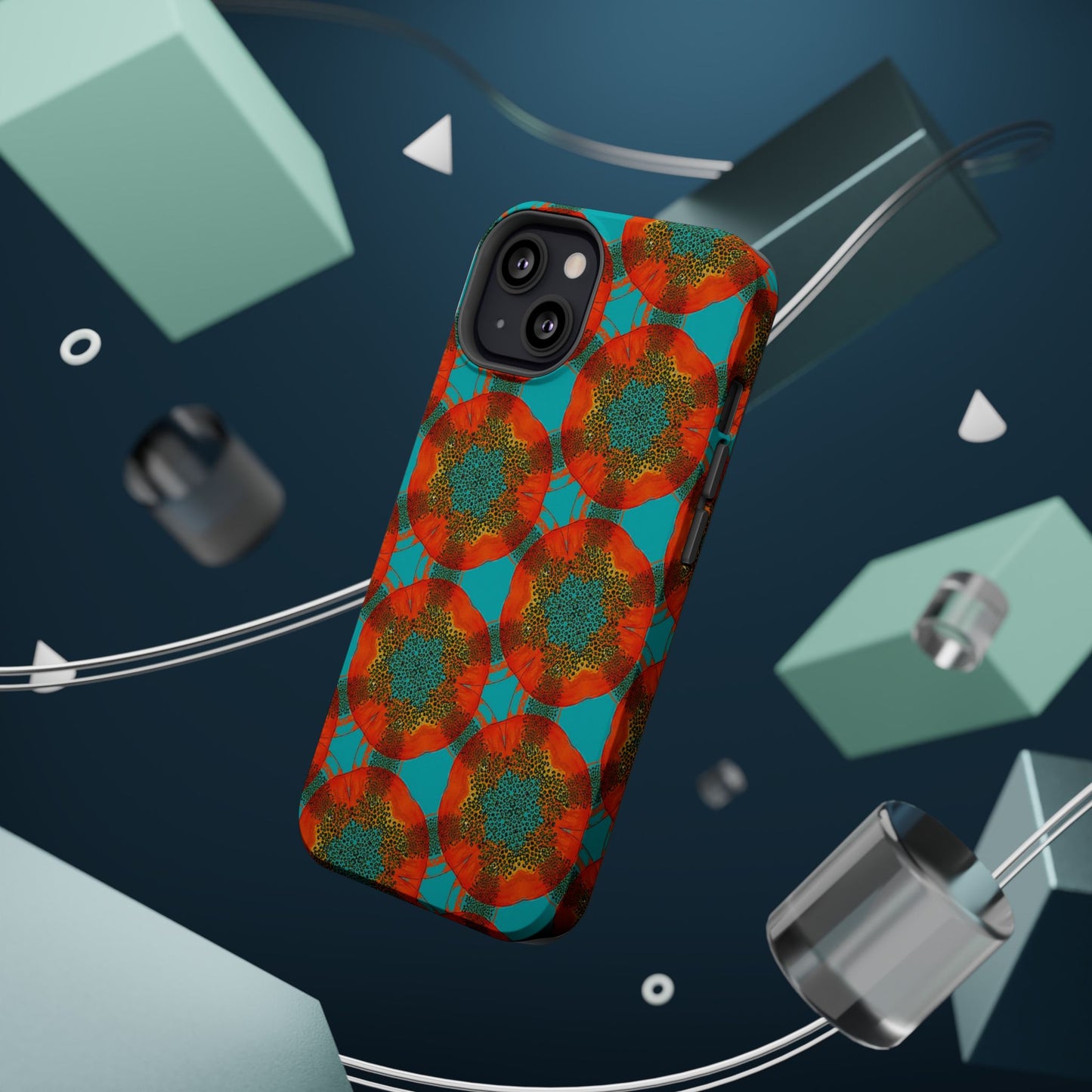 Magnetic iPhone Case - Papaya Water Color