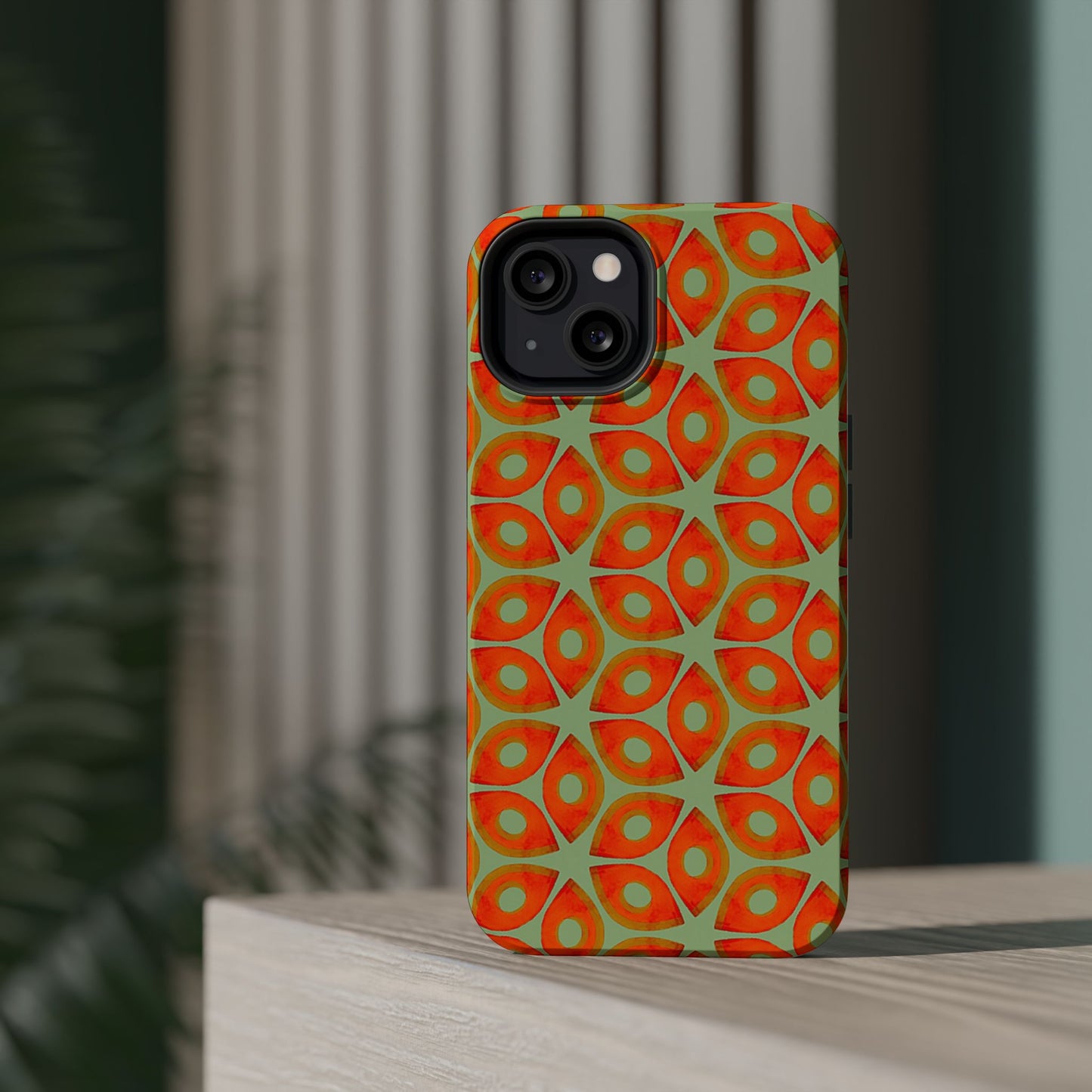 Magnetic iPhone Case - Batik Eyes