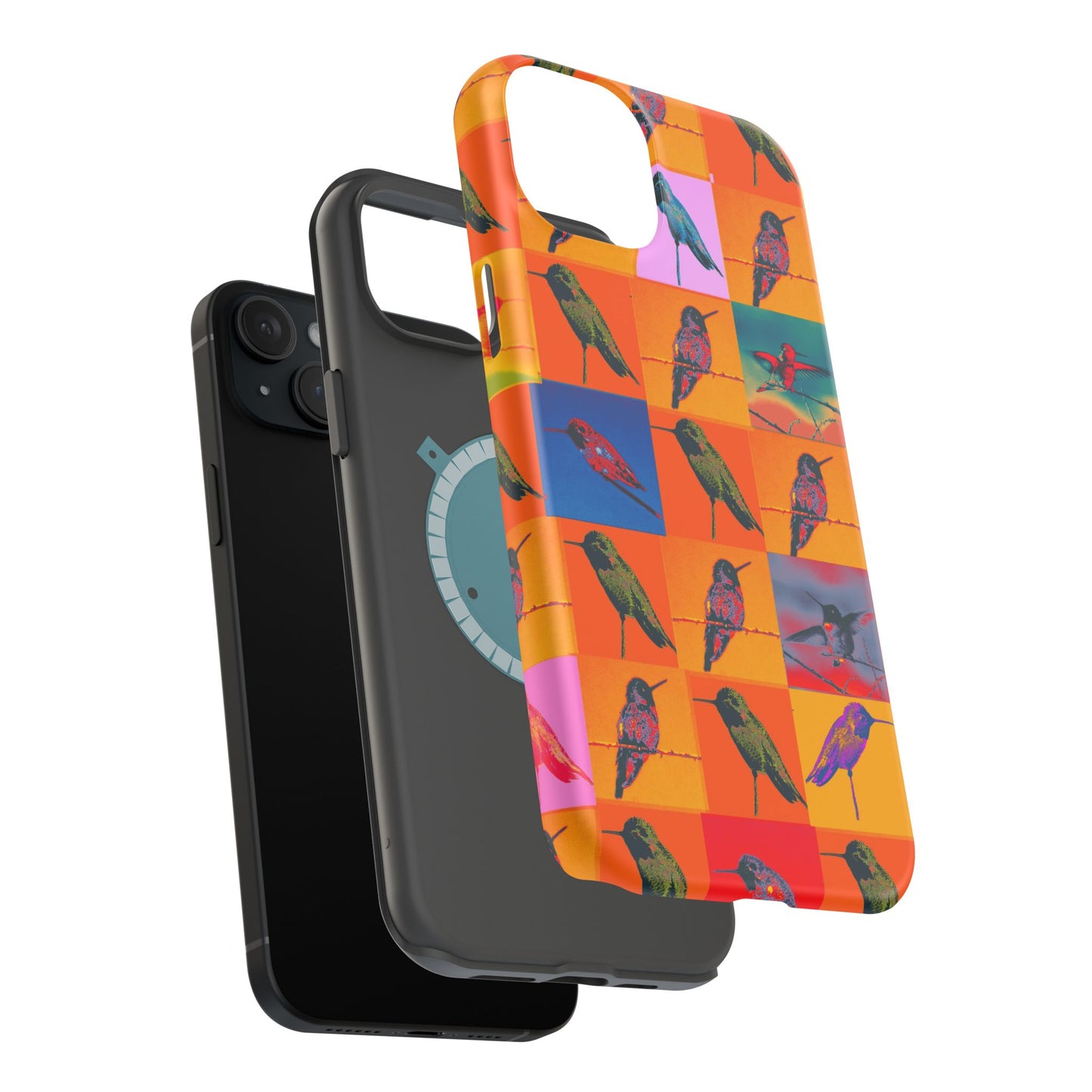 Magnetic iPhone Case - Hummingbird Collage