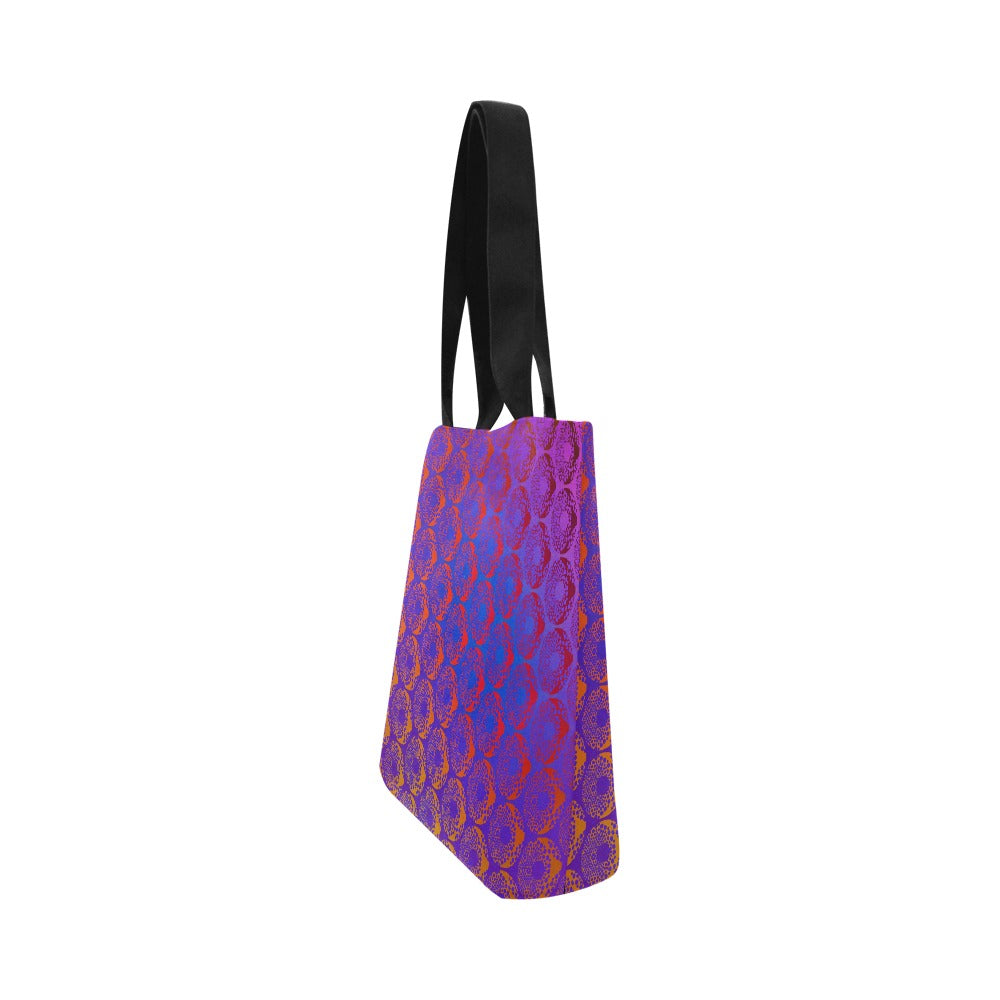 Premium All Print Canvas Tote Bag - Psychedelic Purple Donut
