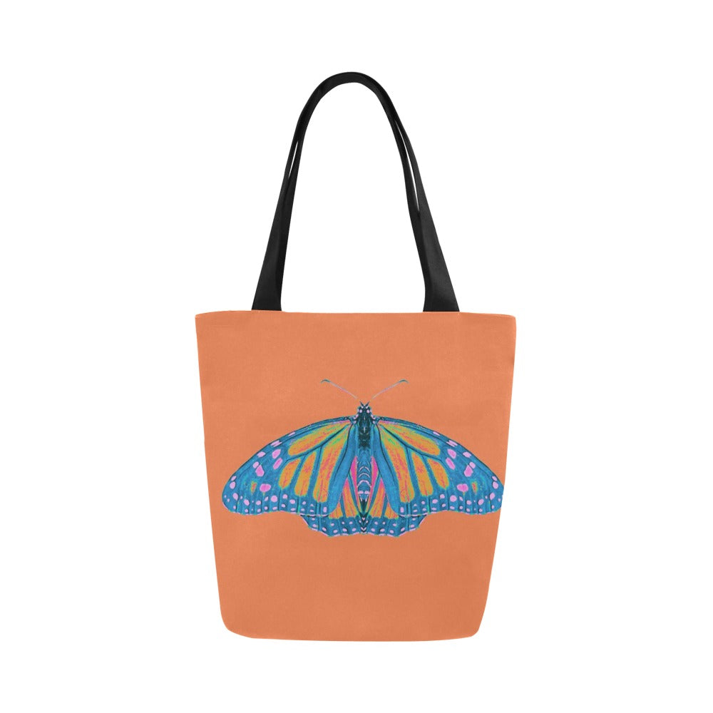 Premium All Print Canvas Tote Bag- Thermal Monarch Butterfly