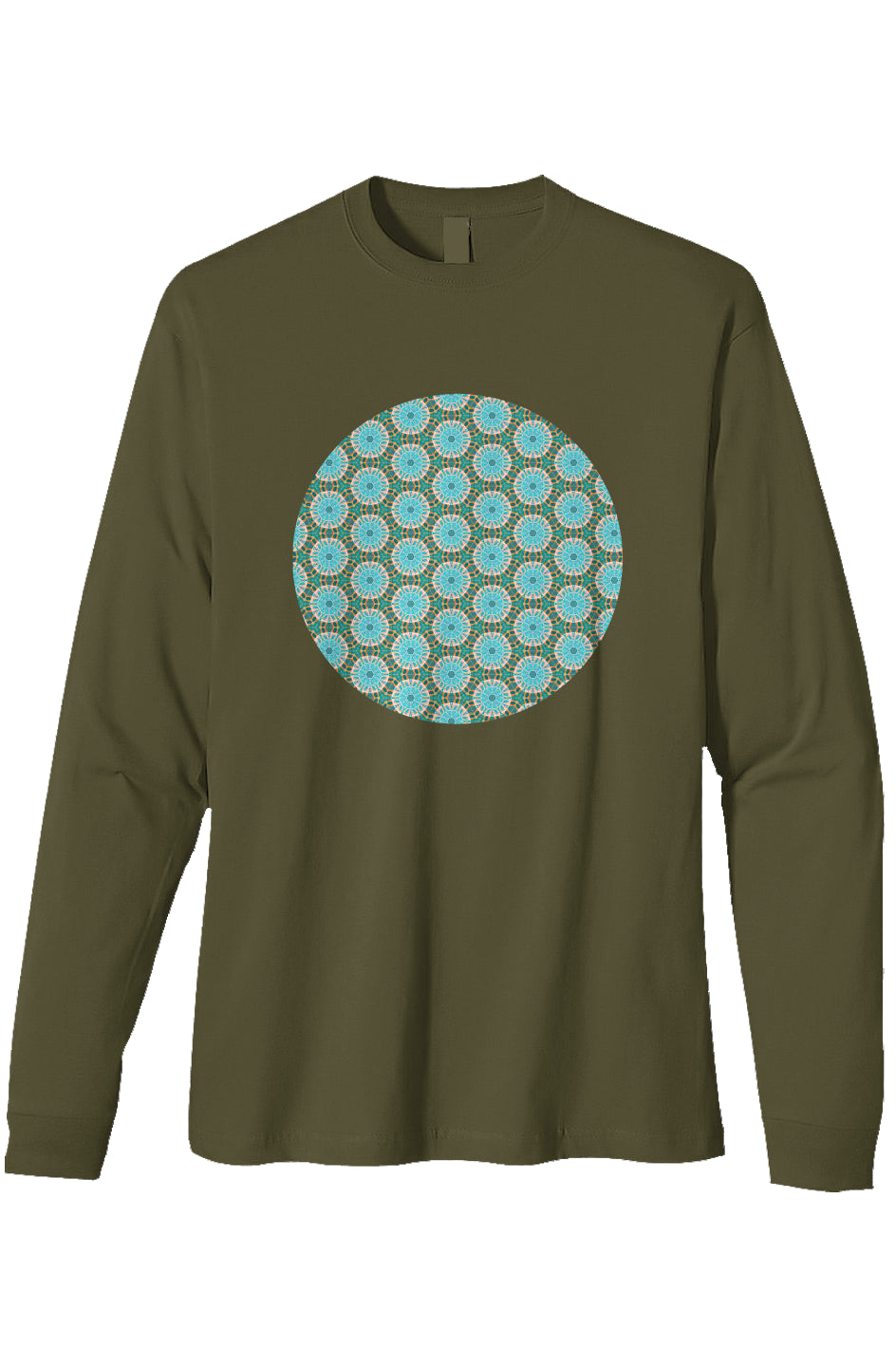 Organic Olive Heavyweight Long Sleeve T-Shirt - Pe