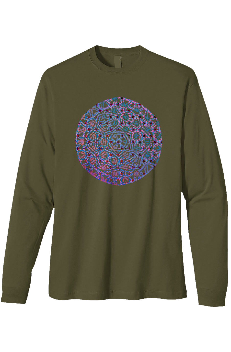 Organic Heavyweight Long Sleeve T-Shirt - Purple T