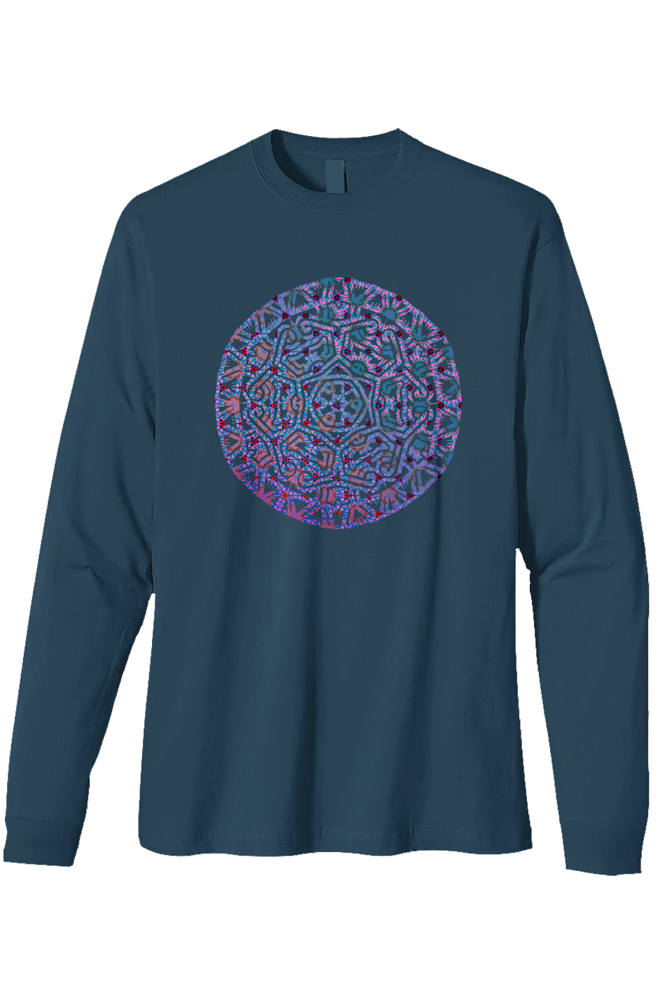 Organic Heavyweight Long Sleeve T-Shirt - Purple T