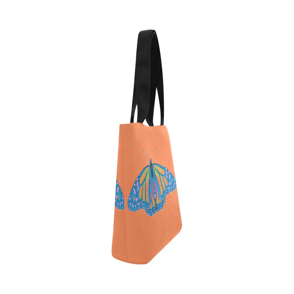 Premium All Print Canvas Tote Bag- Thermal Monarch Butterfly