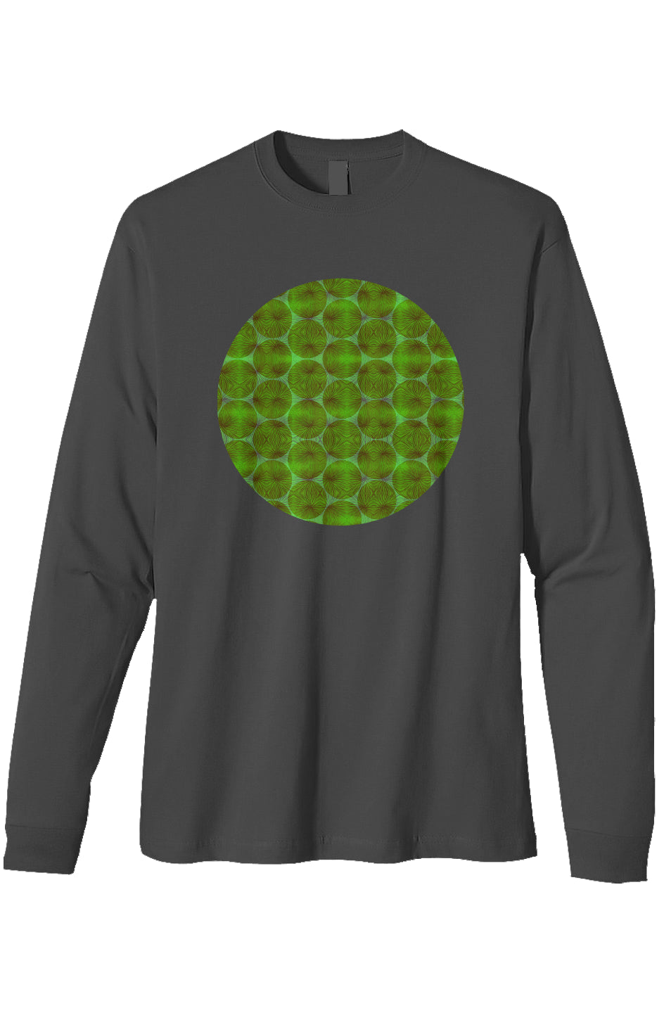 Organic Heavyweight Long Sleeve T-Shirt- Agave Circle