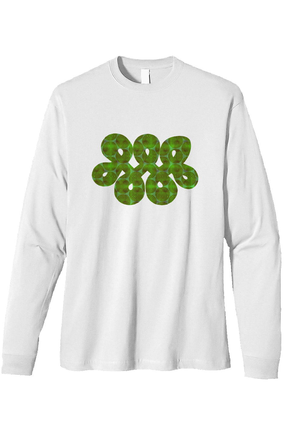 Organic Heavyweight Long Sleeve T-Shirt- Agave Infinity Loop