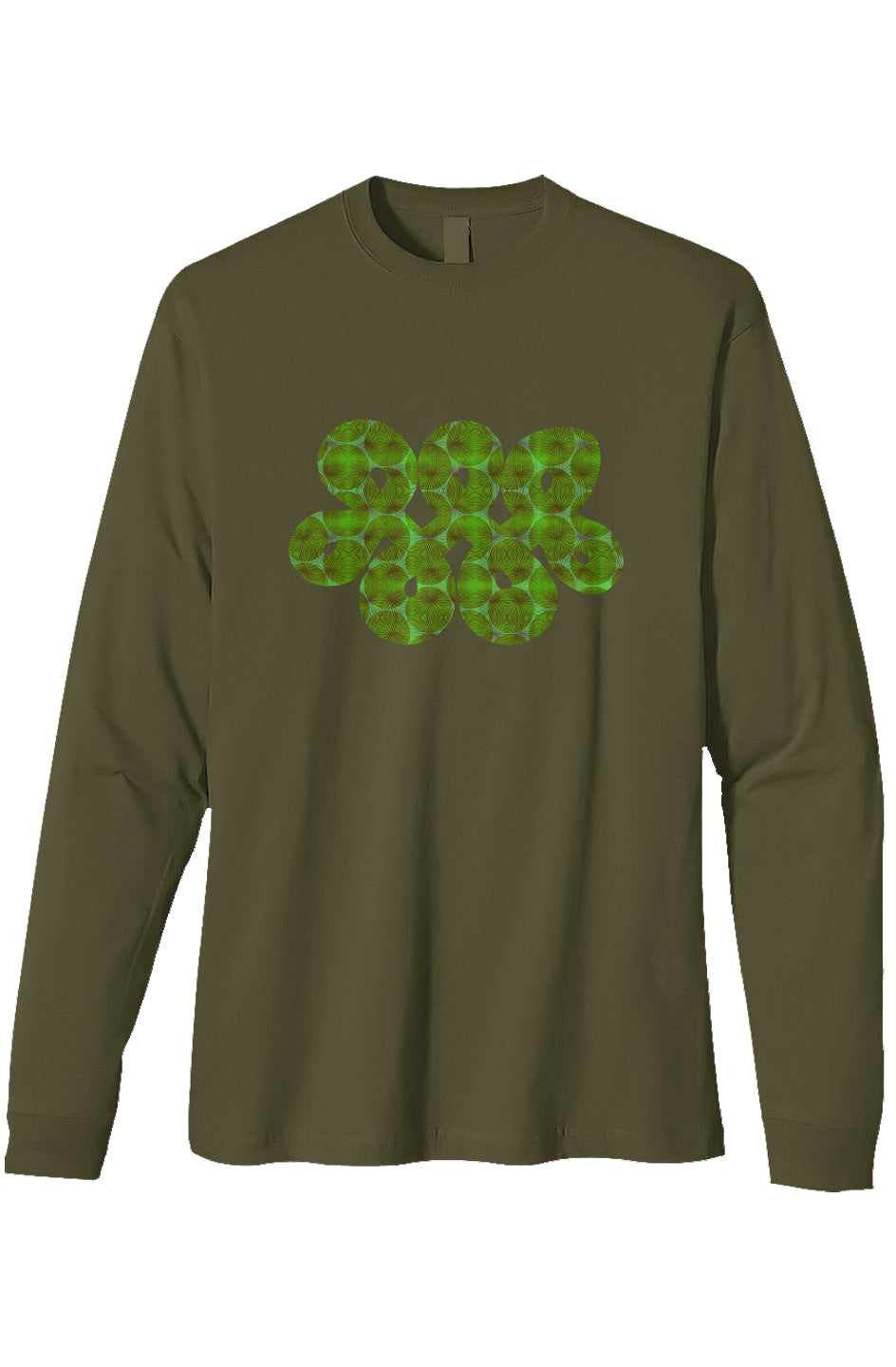 Organic Heavyweight Long Sleeve T-Shirt- Agave Infinity Loop