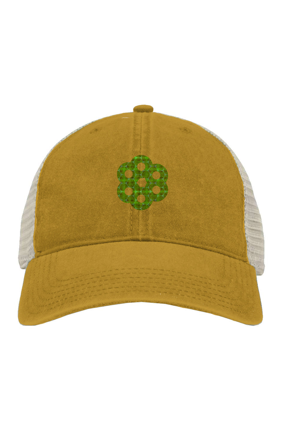 Pigment-Dyed Trucker Cap - Agave Honeycomb