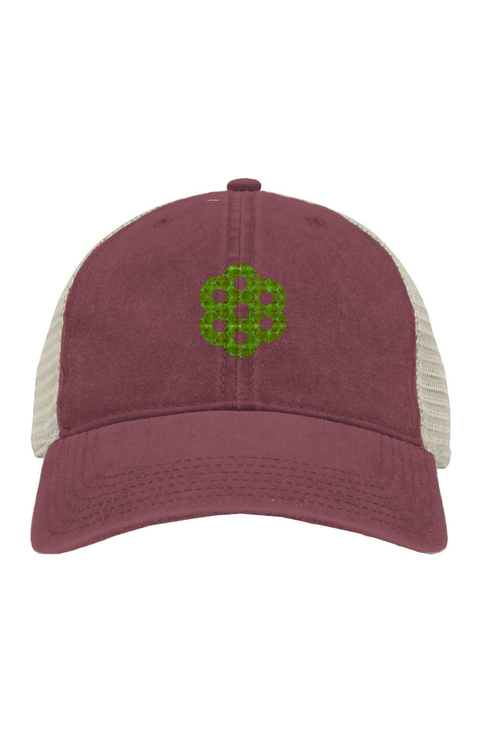 Pigment-Dyed Trucker Cap - Agave Honeycomb