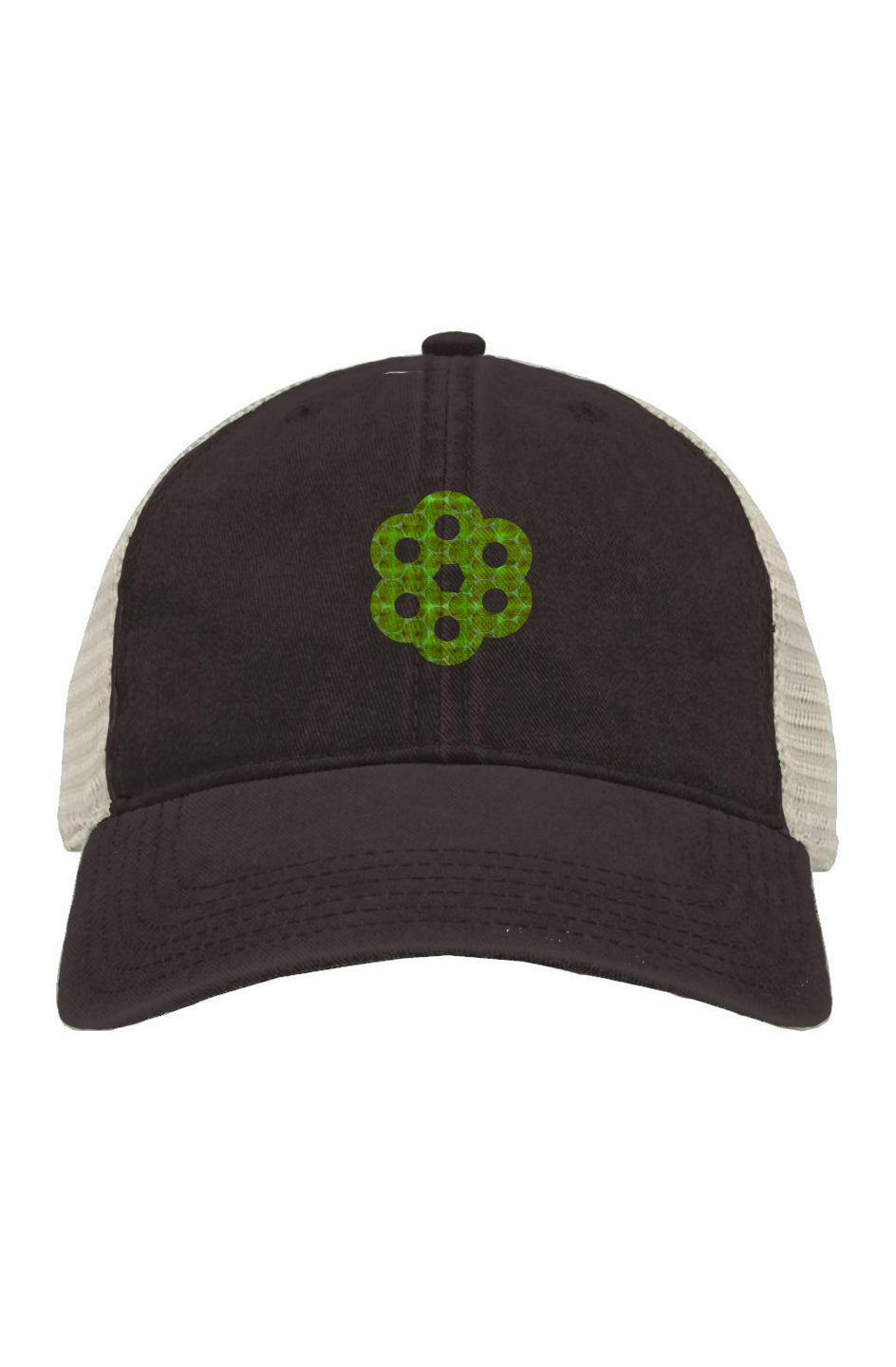 Pigment-Dyed Trucker Cap - Agave Honeycomb
