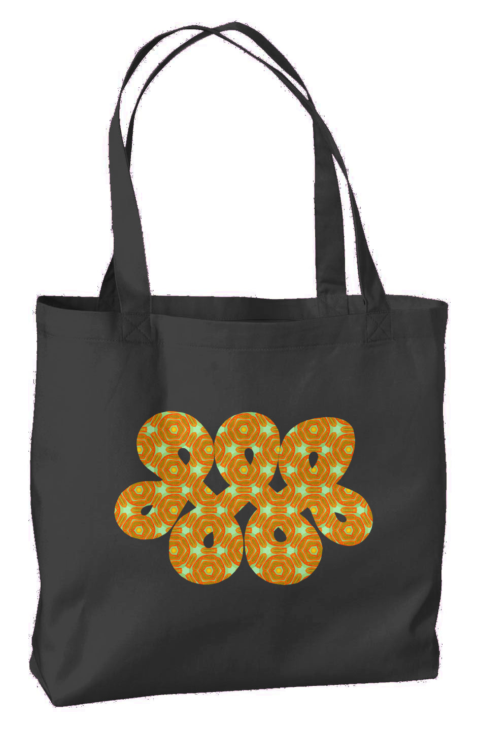 Eco Large Tote - Extra Papaya Infinity Loop