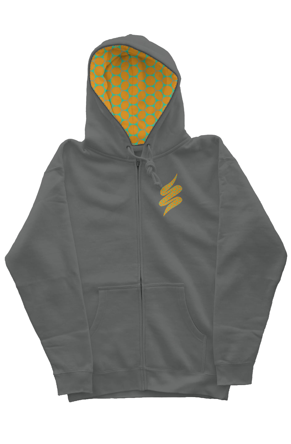 Zip Hoody with Hood Liner - Lemon Bubble Swwop
