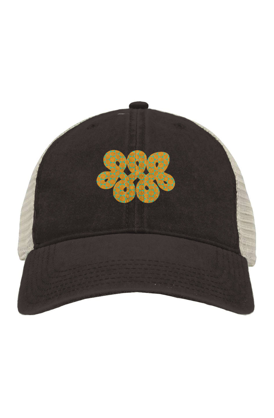 Pigment-Dyed Trucker Cap - Lemon Bubble Infinity Loop