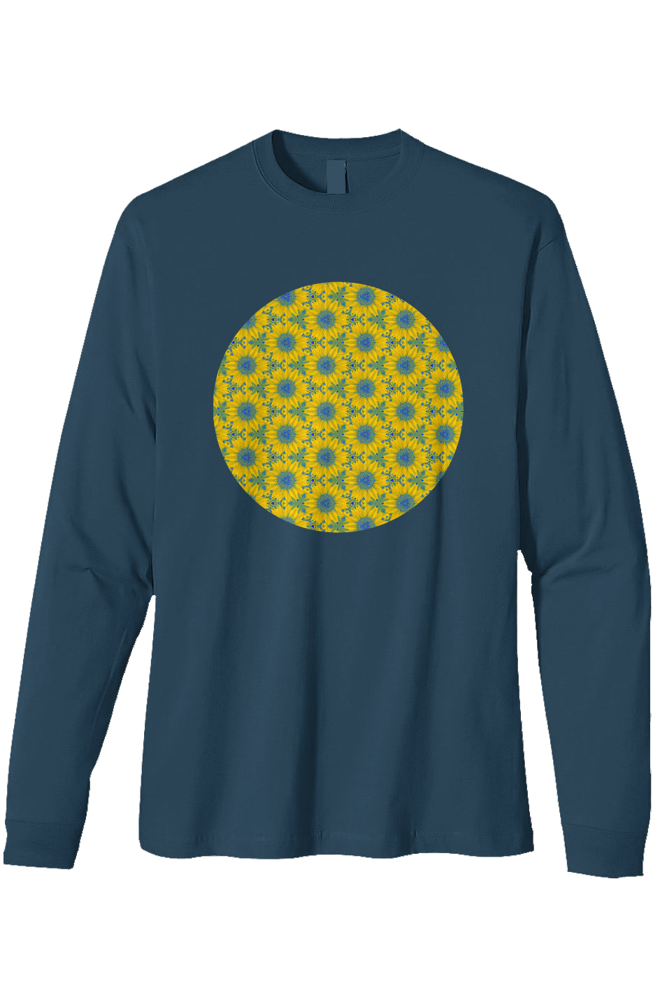 Heavyweight Long Sleeve Organic T-Shirt - Vermont Sunflower Circle