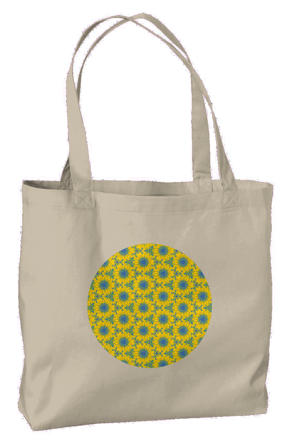 Eco Large Tote - Vermont Sunflower Circle