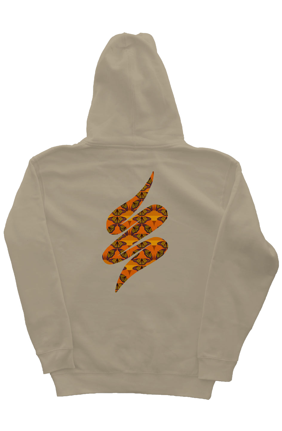 Zip Hoody with Hood Liner - Butterfly Sunset Swoop